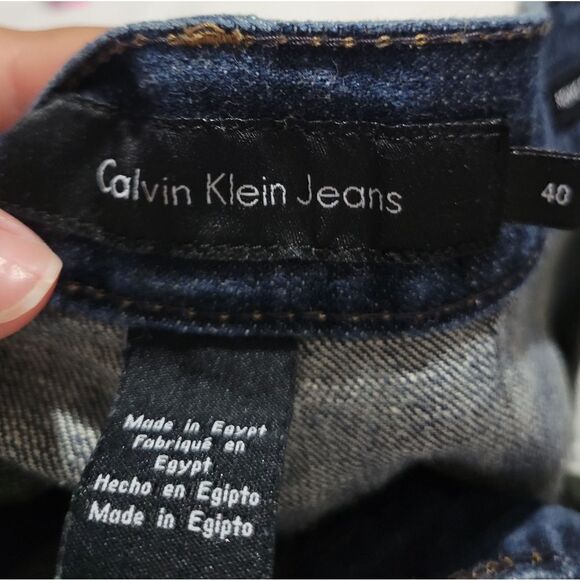 Men's Calvin klein relaxed straight jeans Sz 40x30 - Picture 9 of 9